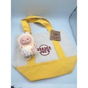 POP MART LABUBU Monsters Have A Seat SISI X Trader Joe’s Mini Tote Yellow